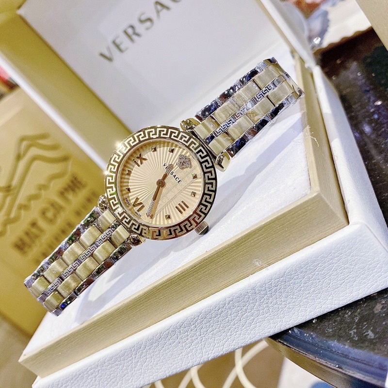Mẫu mới, Fullbox bảo hành 12 tháng, đồng hồ đeo tay versace mẫu mới cực đẹp