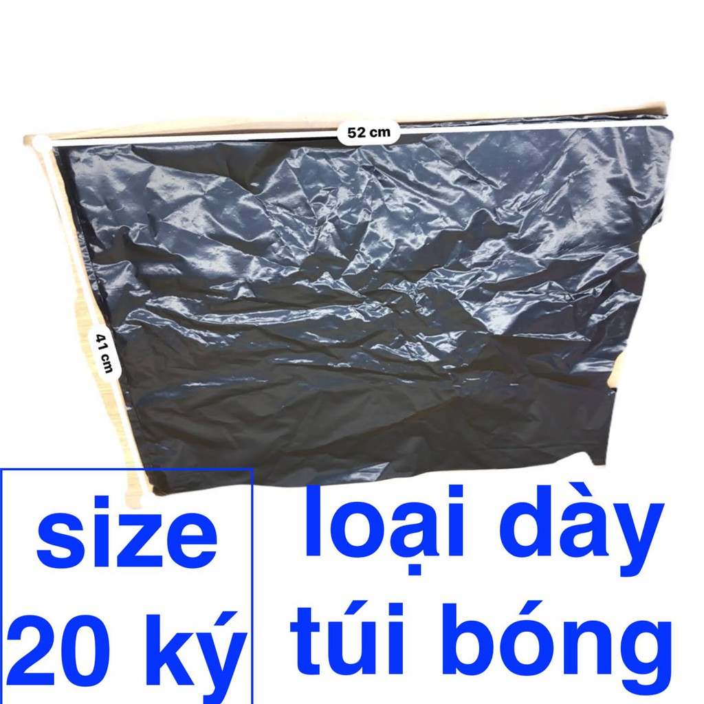 bịch đựng rác và gói hàng có quai xách màu đen 500 gram loại dày đủ size 5 ký 10 ký 20 ký