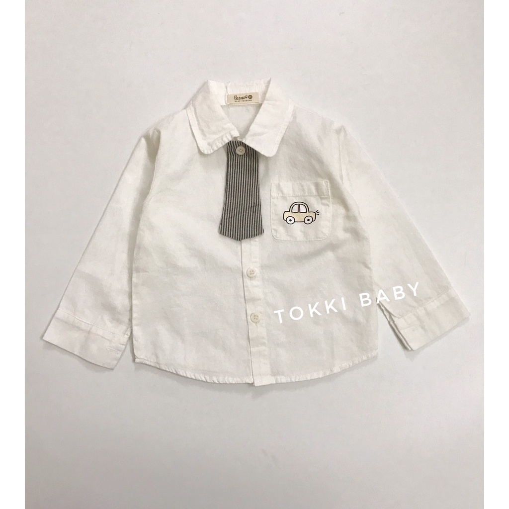 Áo sơ mi kèm cavat cho bé ABM002