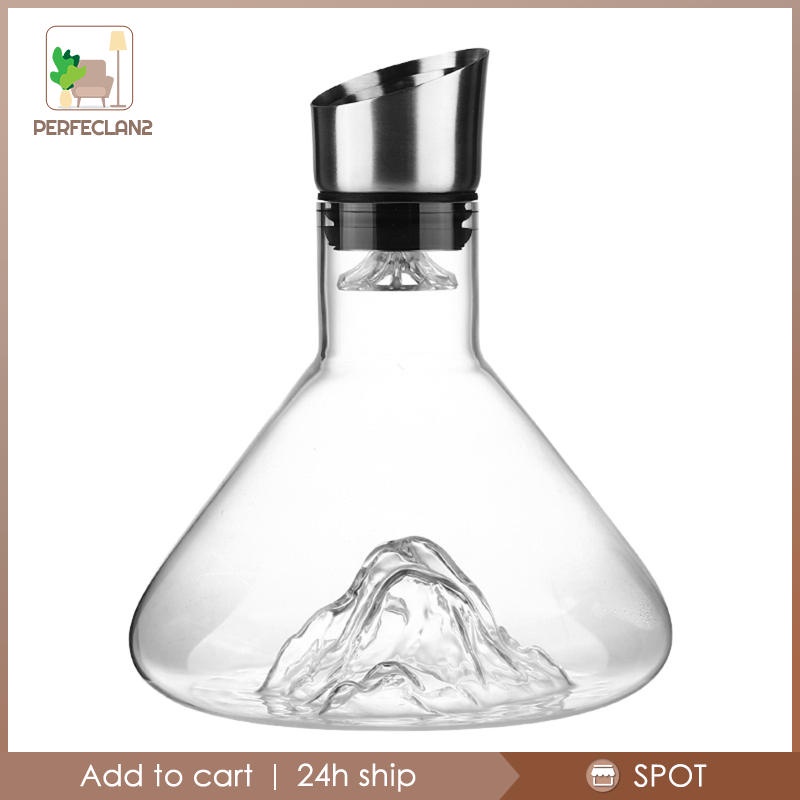 Bình rót rượu vang bằng thủy tinh 1.6L có nắp đậy tiện dụng