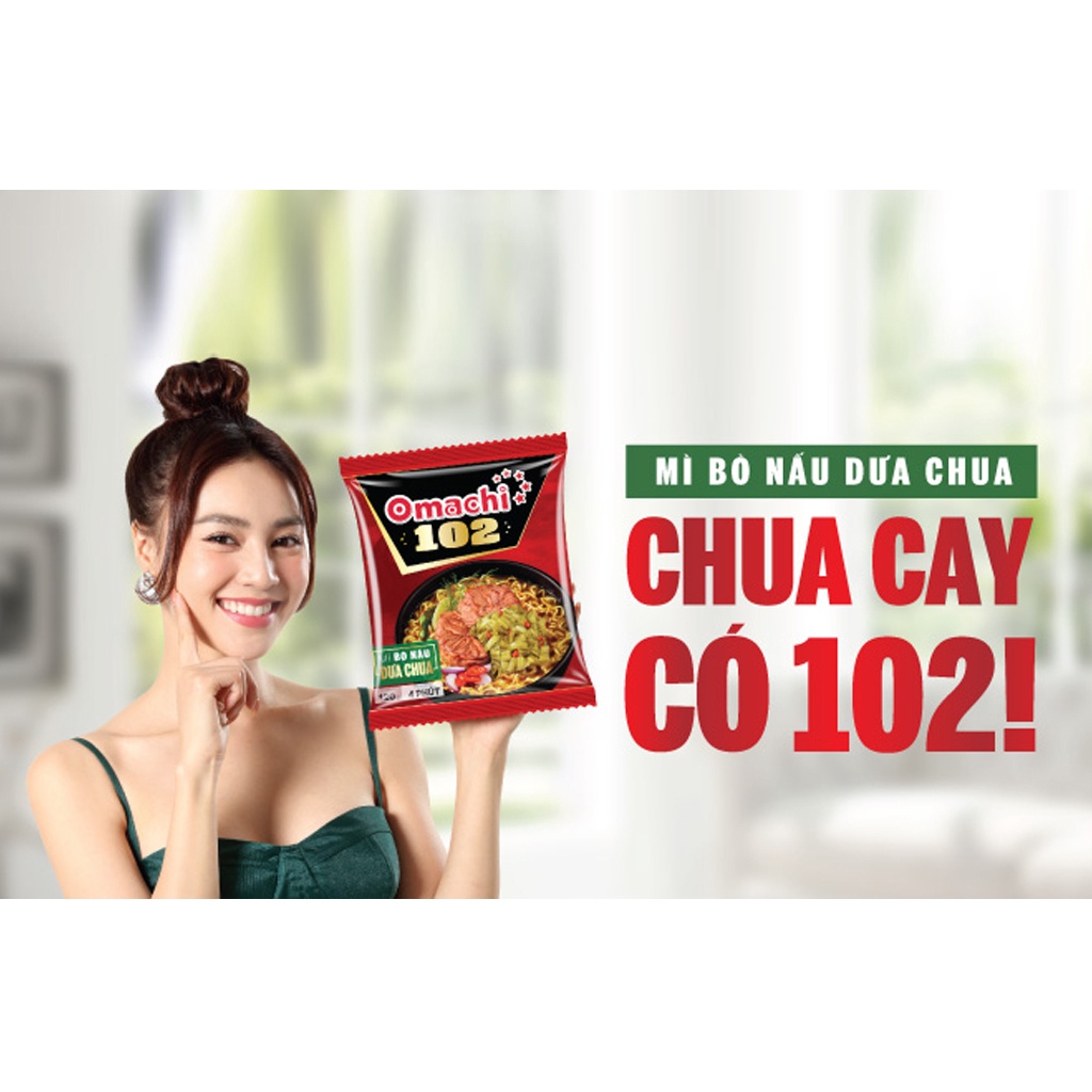 Mì bò nấu dưa chua Omachi 102 gói 120g