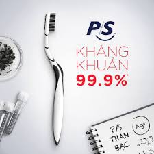 Bàn chải P/S Than Bạc kháng khuẩn 99,9%