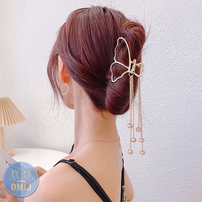 [Mã FAMARAL1 giảm 10K đơn 50K]Kim tóc kim loại đính ngọc phong cách vintage hàn quốc nhiều màu
