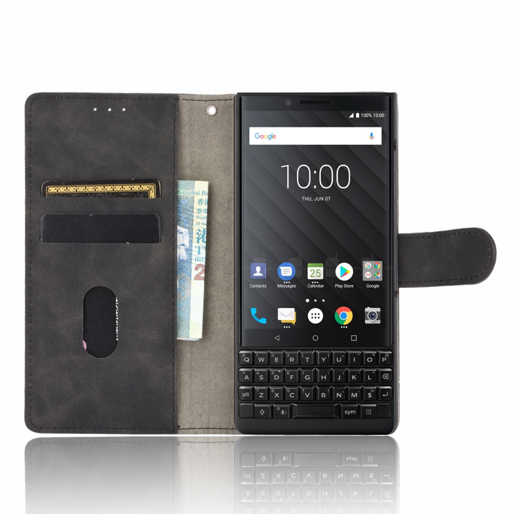 Bao da điện thoại có khóa nam châm sang trọng cho Blackberry Key 2 Bbf100