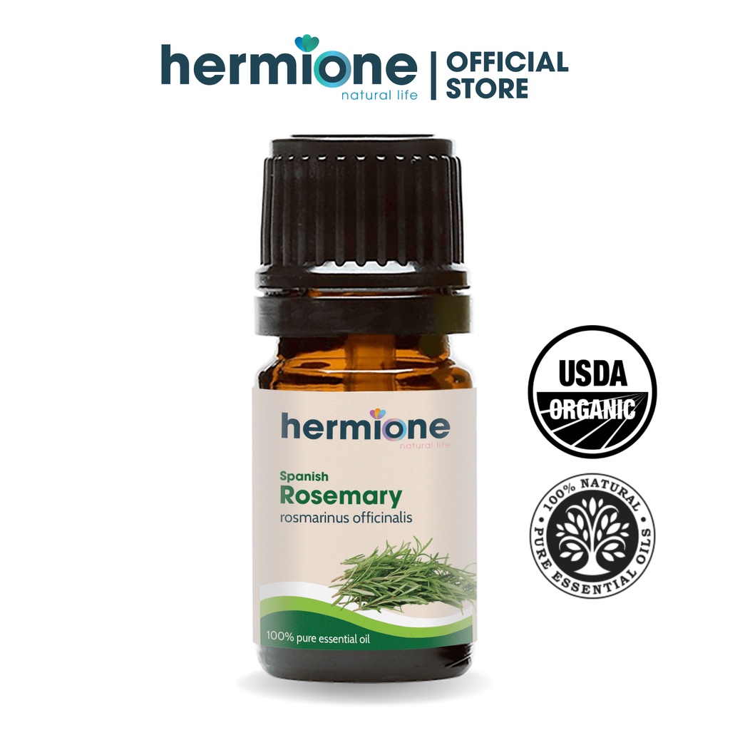 Tinh Dầu Hương Thảo Rosemary Hermione Natural Life, Cao Cấp Nhập Khẩu, 100% Thiên Nhiên Nguyên Chất, Xông Thơm Phòng