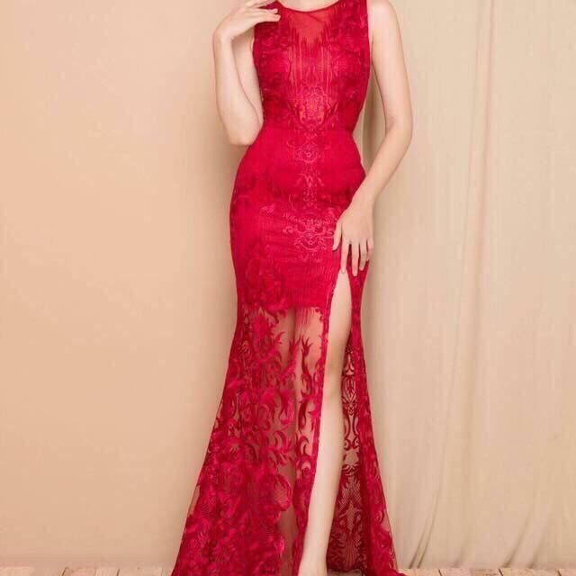 Đầm da hội sang chảnh