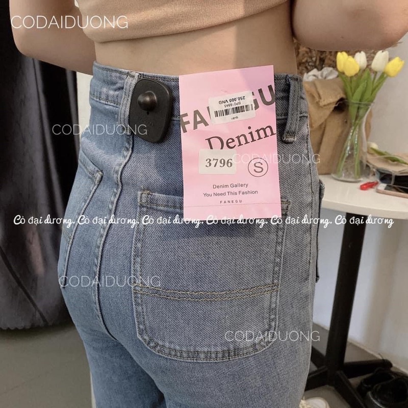 Quần jeans túi trước ôm xắn gấu siêu cute