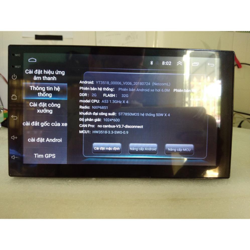 Màn hình andorid  thông dụng có khe cắm sim DÙNG CHO CÁC LOẠI XE