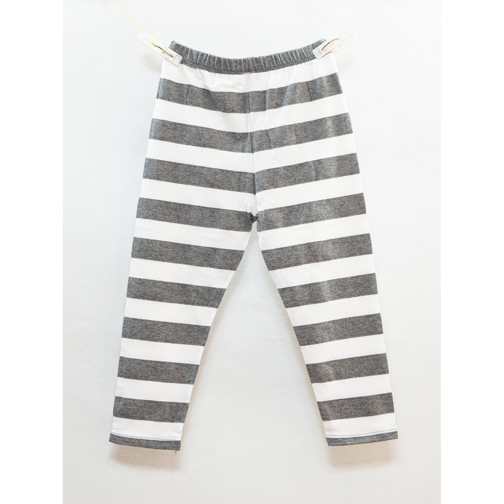 Quần legging dài in sọc cho bé gái