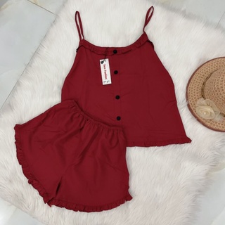 Set Bộ Kate lụa đùi 2 dây dưới 60kg