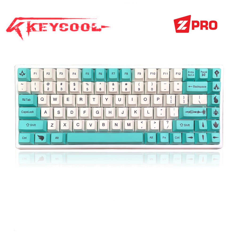 [Mã SKAMAP6 giảm 8% đơn 250k]Bàn phím cơ Keycool 84 Cyan - BH 2 năm