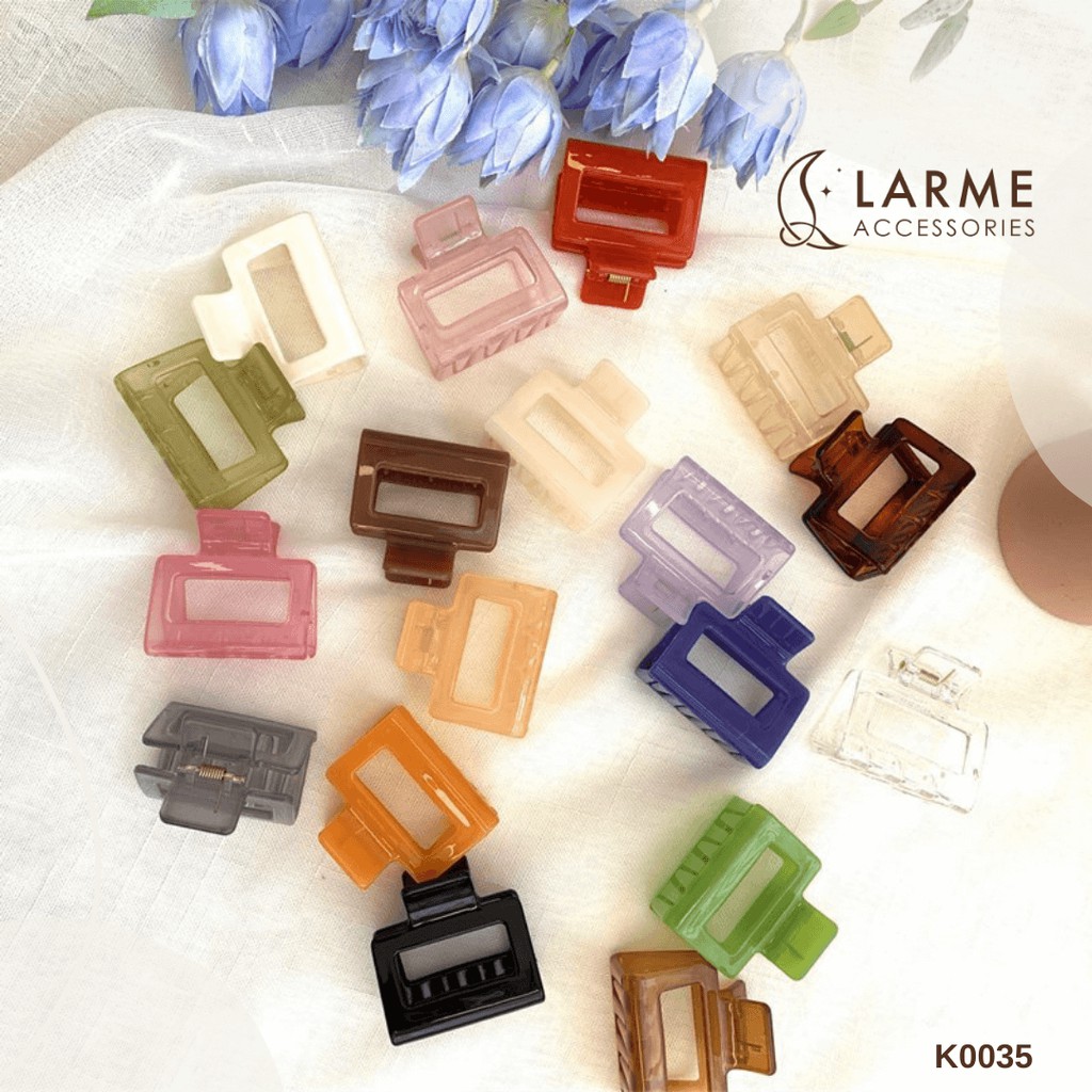 Kẹp tóc nhựa đơn giản dành cho phái nữ Larme Accessories - K0035