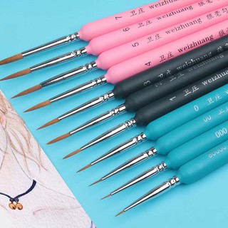 Cọ tỉa nét nhỏ - cọ vẽ - cọ đầu tròn vẽ màu bột, màu nước, acrylic