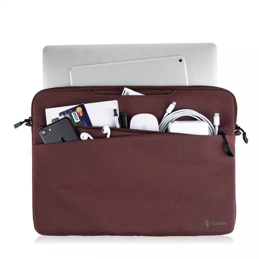 TÚI XÁCH TOMTOC (USA) MESSENGER BAGS MACBOOK 13″ DARK RED – A45-C01R