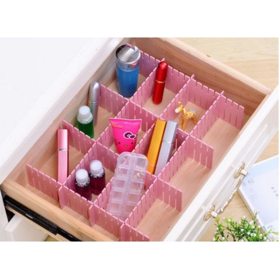 Set 4 Miếng Nhựa Chia Ngăn Tủ Tiện Lợi