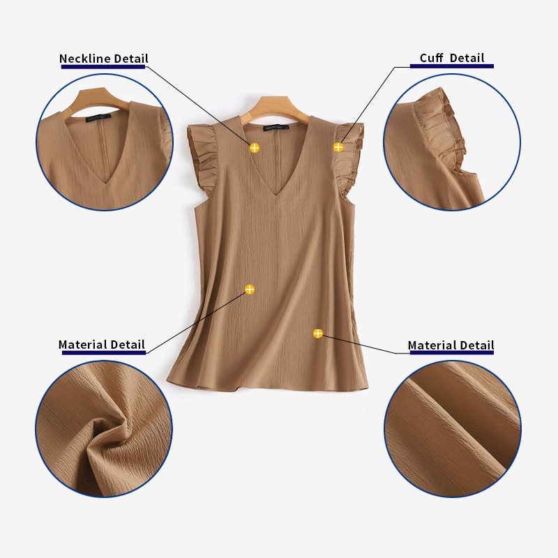 Zanzea Áo Nữ Tay Dài Cổ Chữ V Phong Cách Châu Âu Thời Trang