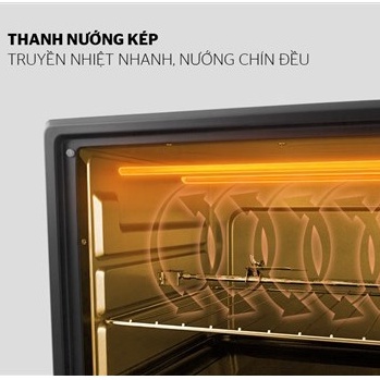 Lò nướng mini Sunhouse nướng bánh mì SHD4206 10l 4 chế độ công nghệ Halogen tiết kiệm điện - HAPOS