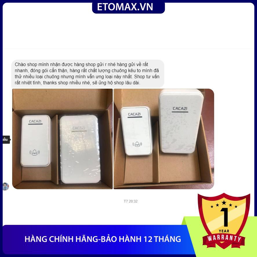 [Hàng chính hãng-Bảo hành 12 tháng] Chuông cửa không dây CACAZI A8