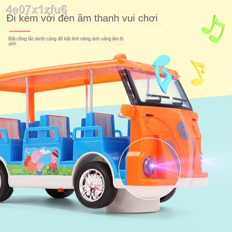 ❈ ✖ ❁▦Đồ chơi Peppa Pig Little Một gia đình bốn người Nhà trẻ em đầy đủ nhân vật Bộ cô gái xe