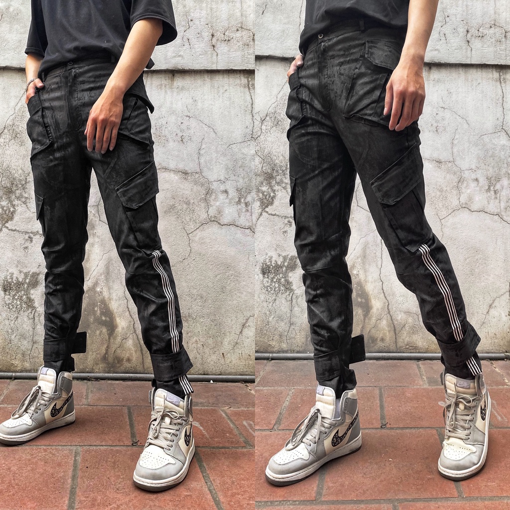 Custom by T.A.S - Skinny 3 Line Trắng Dán Gấu WAX