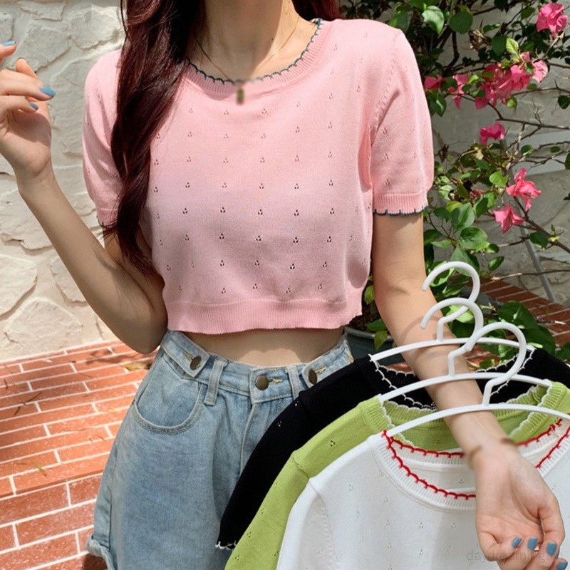Áo Thun Lửng Thể Thao Nữ Dáng Ôm