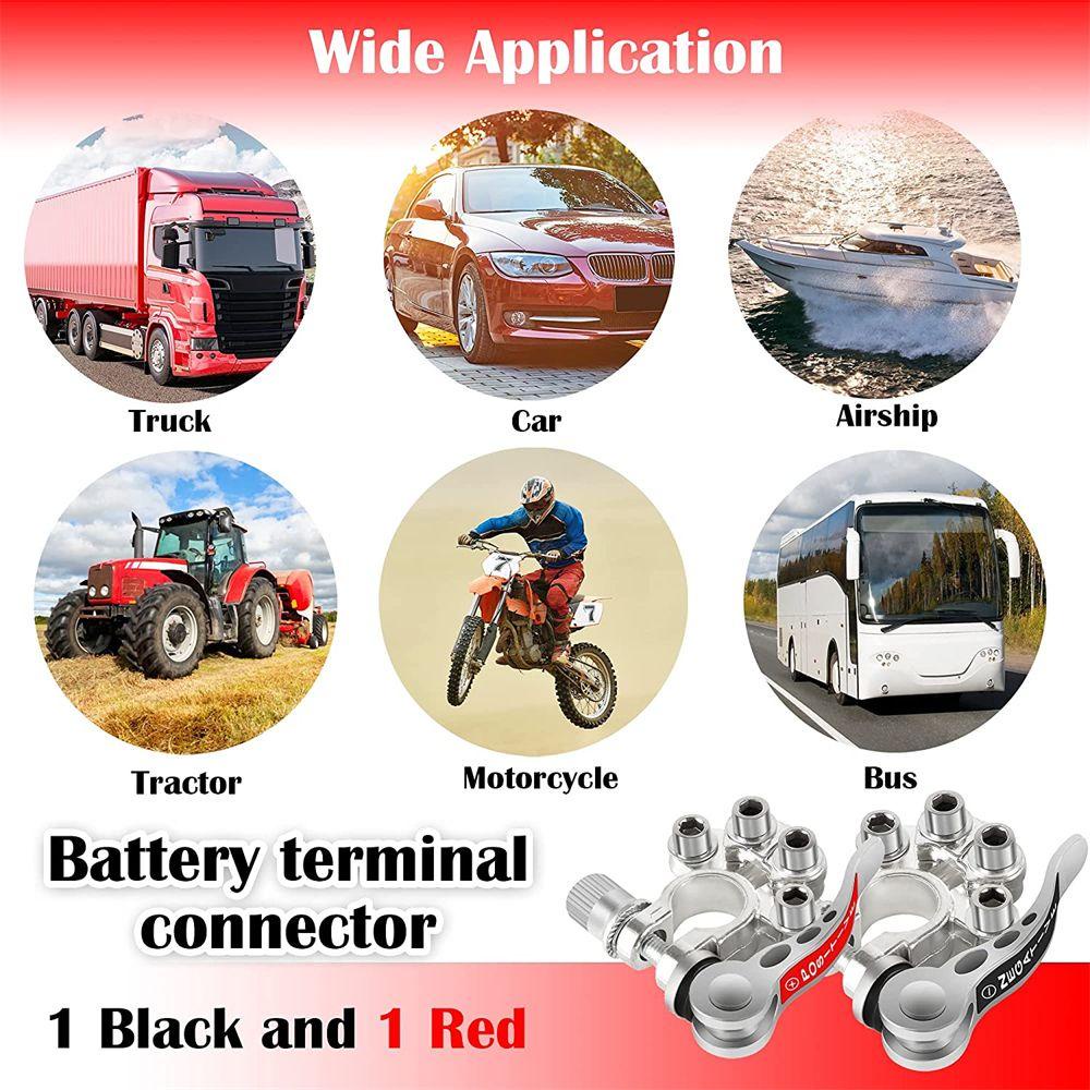 JONYE Bộ 2 Đầu Nối Pin Cho Xe Tải / Xe Hơi UTV / Caravan Tháo Gỡ Nhanh Tiện Dụng