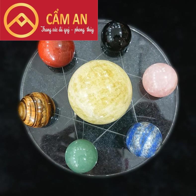 Đĩa Thất Tinh Feng shui Đá Tự Nhiên Hàng chọn lọc Cẩm AN