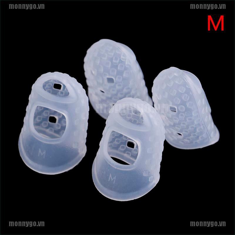 Bộ 4 Miếng silicone Bọc Đầu Ngón Tay Chơi Đàn guitar