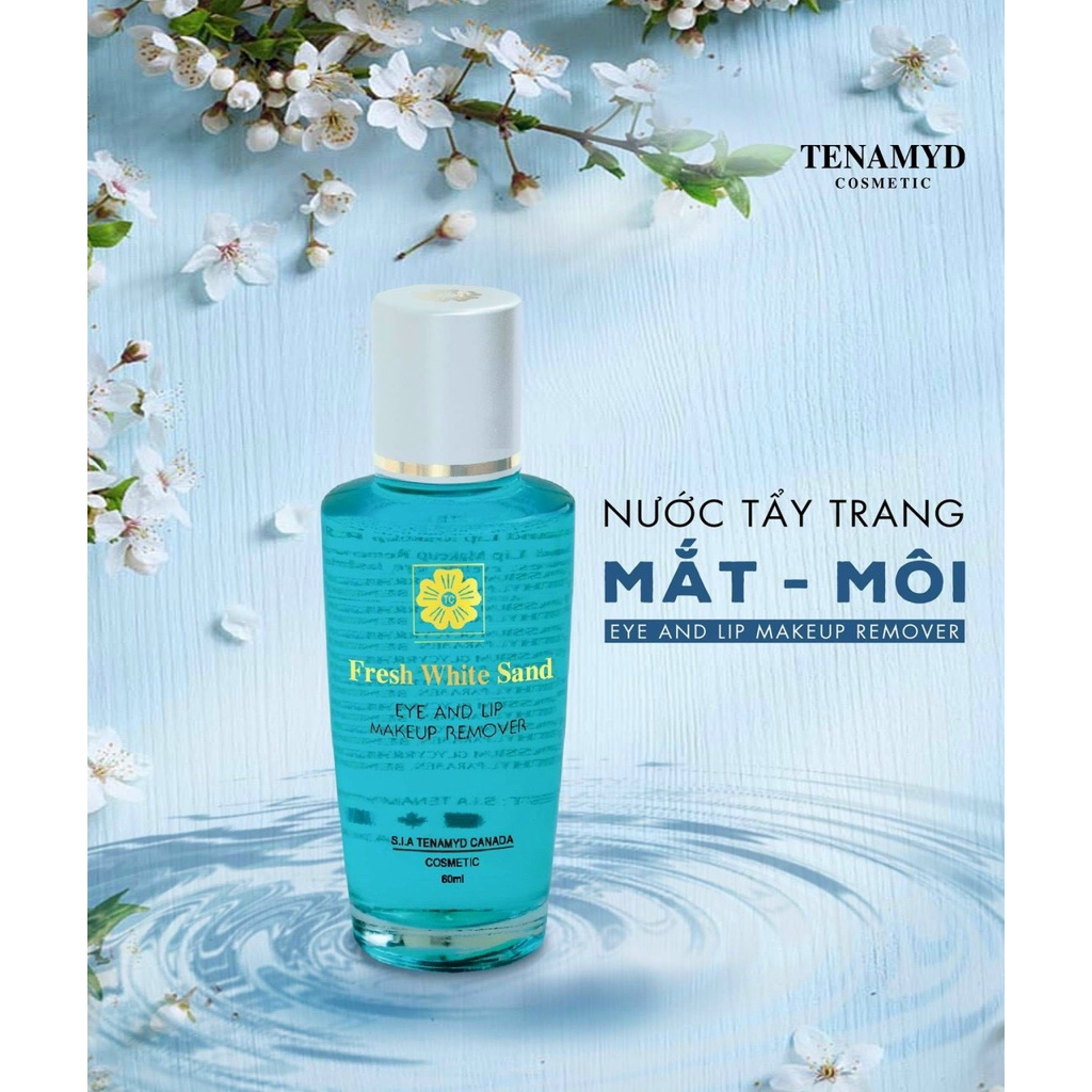 Nước tẩy trang mắt môi Fresh White Sand by TENAMYD 60ml