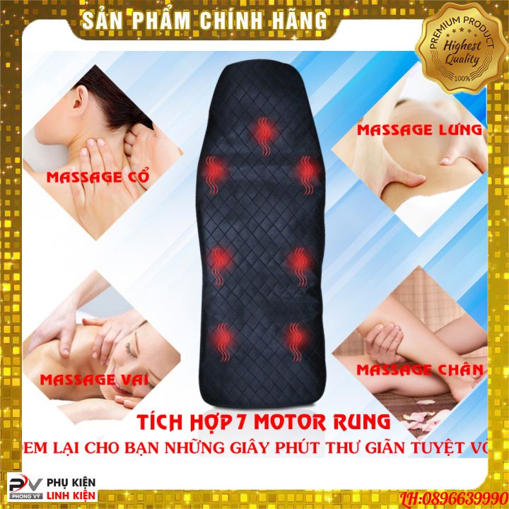 Nệm massage toàn thân cao cấp LAZYBAG xua tan mệt mỏi, giảm đau nhức, tuần hoàn máu