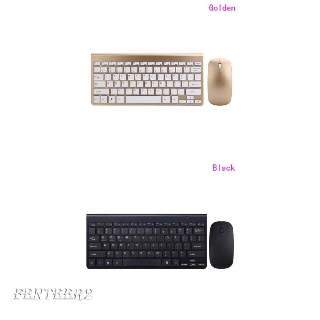 2.4GHz Wireless Keyboard 78 Keys 12 Multimedia Keys and Ultra Slim Mouse
