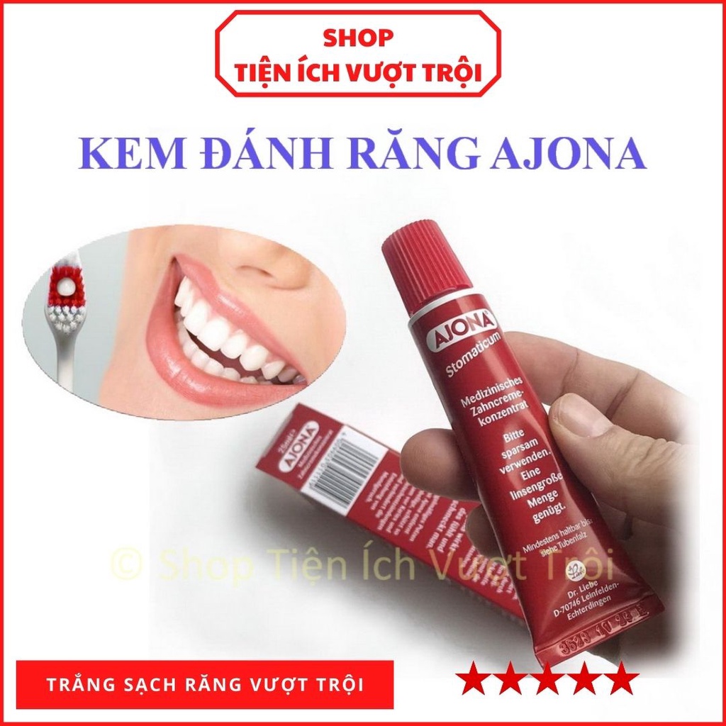 Kem đánh răng Ajona xuất xứ Đức, chất lượng, bảo vệ răng miệng hiệu quả, trắng răng thơm mát tự nhiên-Tiện Ích Vượt Trội