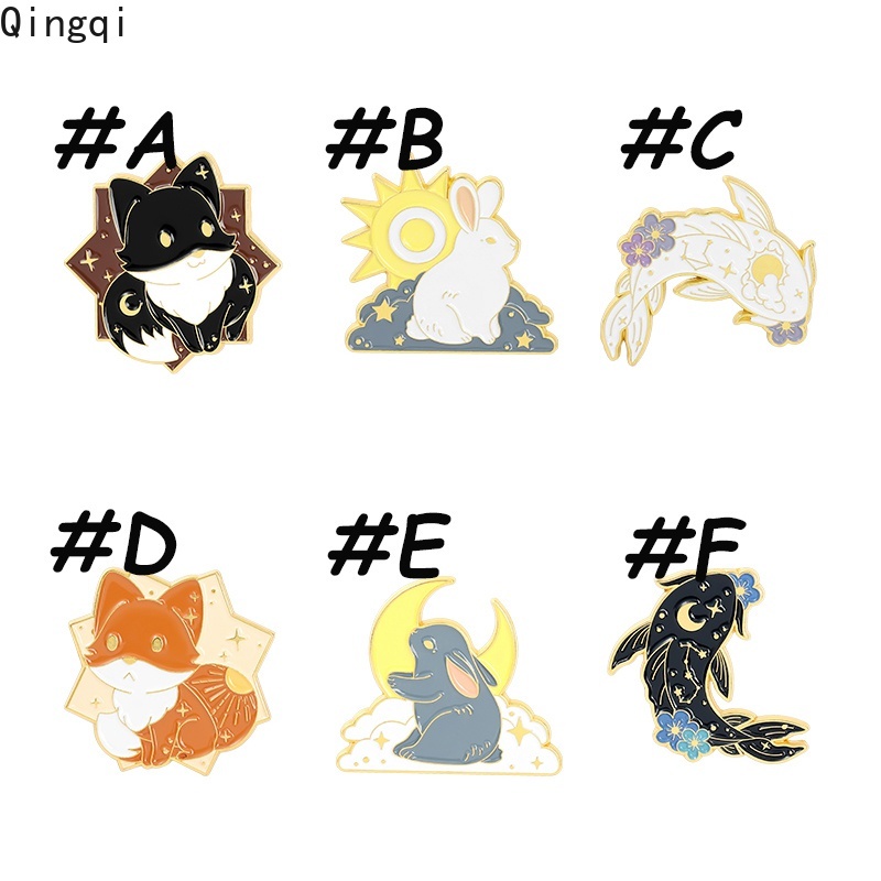 Ghim cài áo Miss Zoe tráng men hình động vật hoạt hình dễ thương