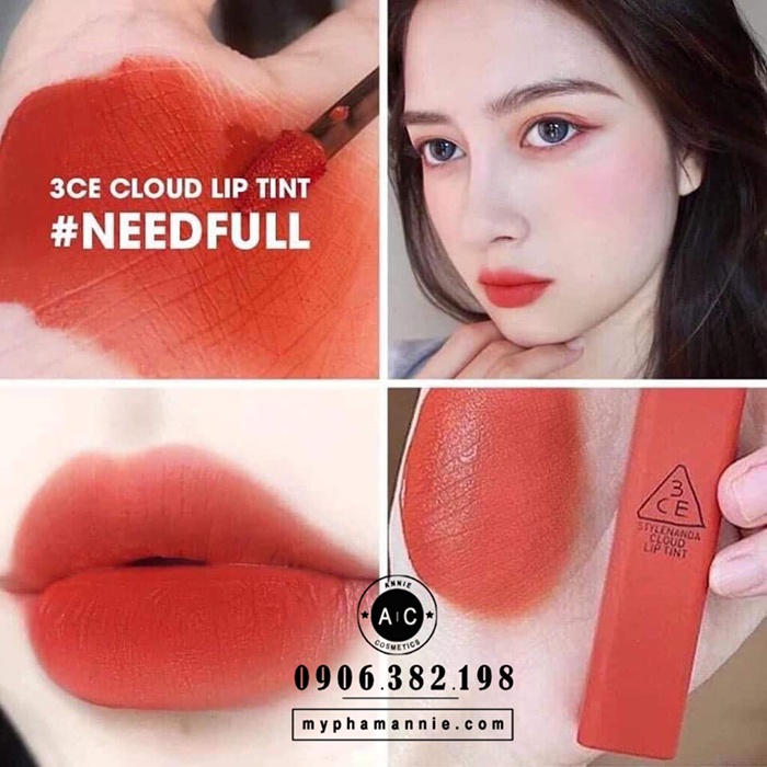 Son kem lì 3CE Cloud Lip Tint