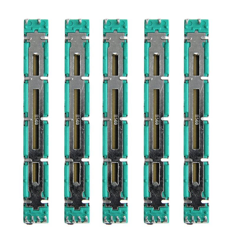 Set 5 Chiết Áp Dạng Trượt 75mm A20K / B20K / B50K Cho Behringer