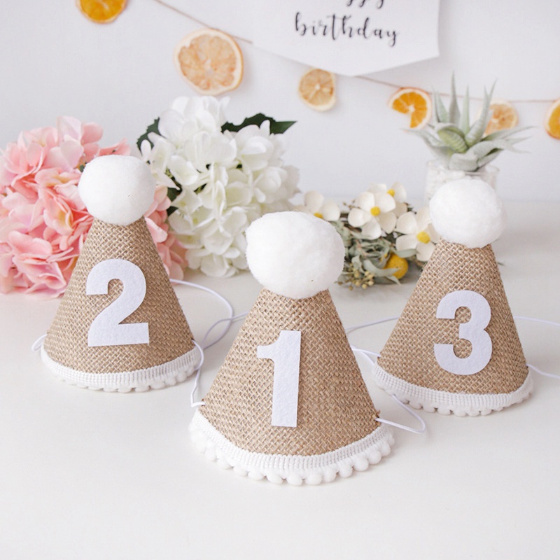 Mũ Sinh Nhật Họa Tiết Chữ Happy Birthday Cho Bé