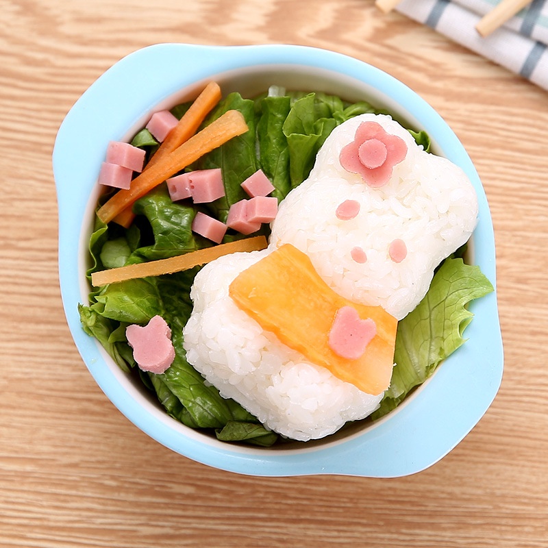 Bộ Khuôn Làm Cơm Nắm Hình Thỏ / Gấu Dễ Thương DIY