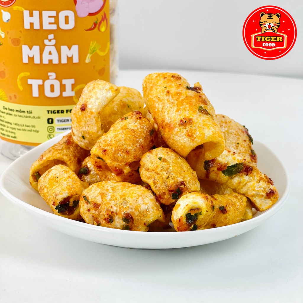 Da heo mắm tỏi GIÒN TAN ĐẬM VỊ TIGER FOOD Ăn vặt da heo chiên giòn tẩm vị đặc sản Sài Gòn