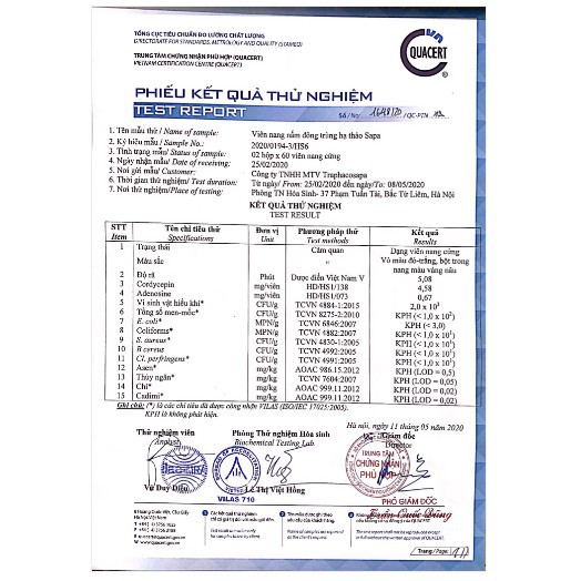 Đông trùng hạ thảo Traphaco Sapa Viên nang 60 viên | BigBuy360 - bigbuy360.vn