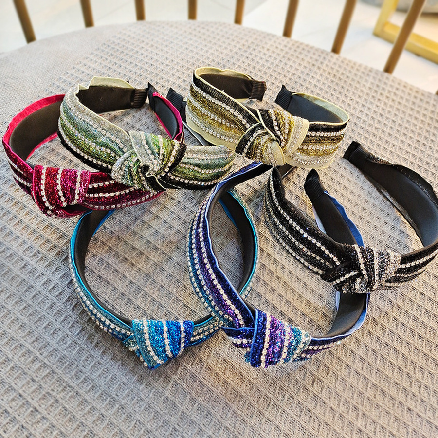 Băng Đô Cài Tóc Đính Đá Lấp Lánh Phong Cách Hàn Quốc