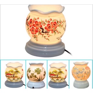 Đèn Xông Tinh Dầu Gốm Sứ Cắm Điện, Thơm phòng đuổi muỗi tặng kèm tinh dầu