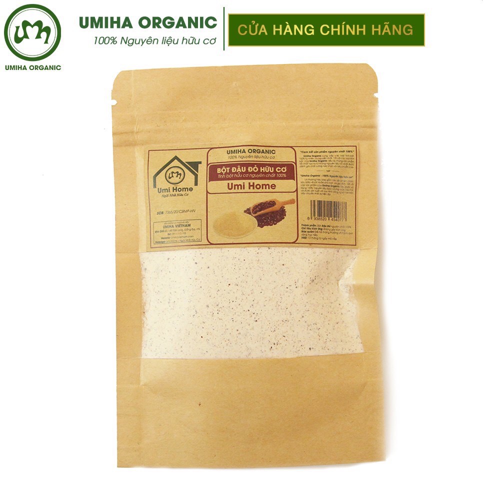 Bột Đậu Đỏ hữu cơ UMIHOME nguyên chất - Dùng dưỡng trắng toàn thân, mặt nạ dưỡng da giúp da trắng mịn da - Keshouhin | BigBuy360 - bigbuy360.vn