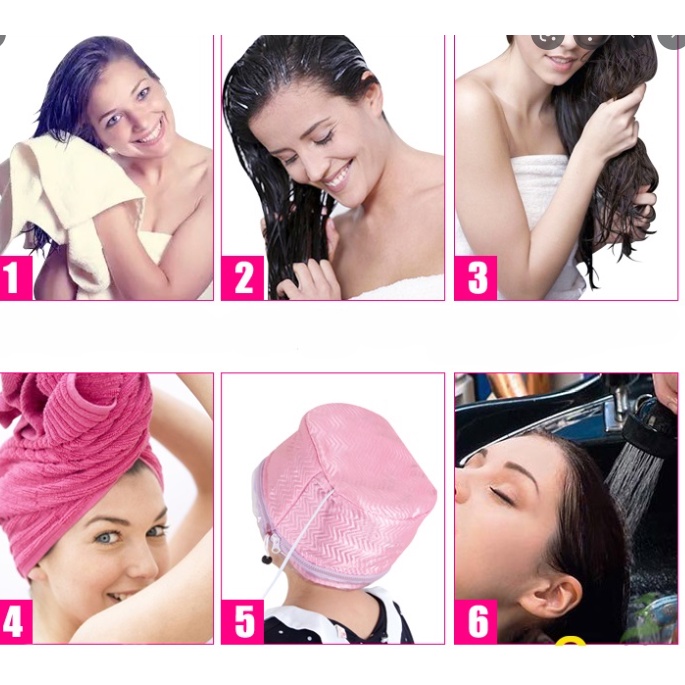 MŨ HẤP TÓC TẠI NHÀ MỀM MƯỢT CHUẨN SALON