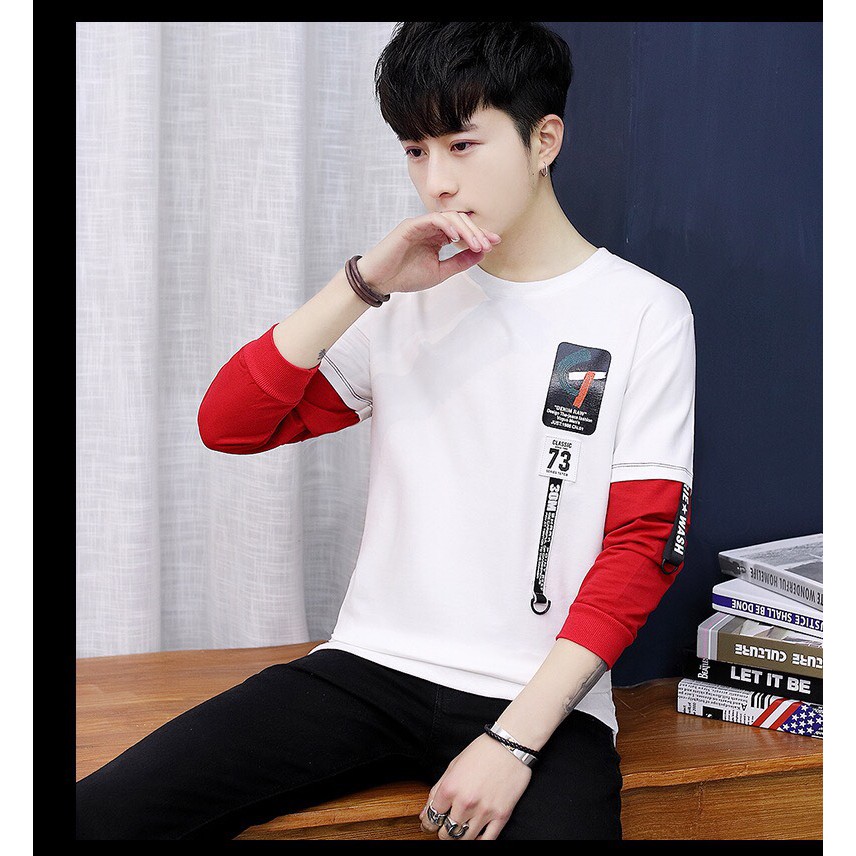 🔝ÁO THUN TAY DÀI🍁FREESHIP🍁🌸ÁO THUN TAY LỠ PHỐI TAY PHONG CÁCH🌸 | BigBuy360 - bigbuy360.vn