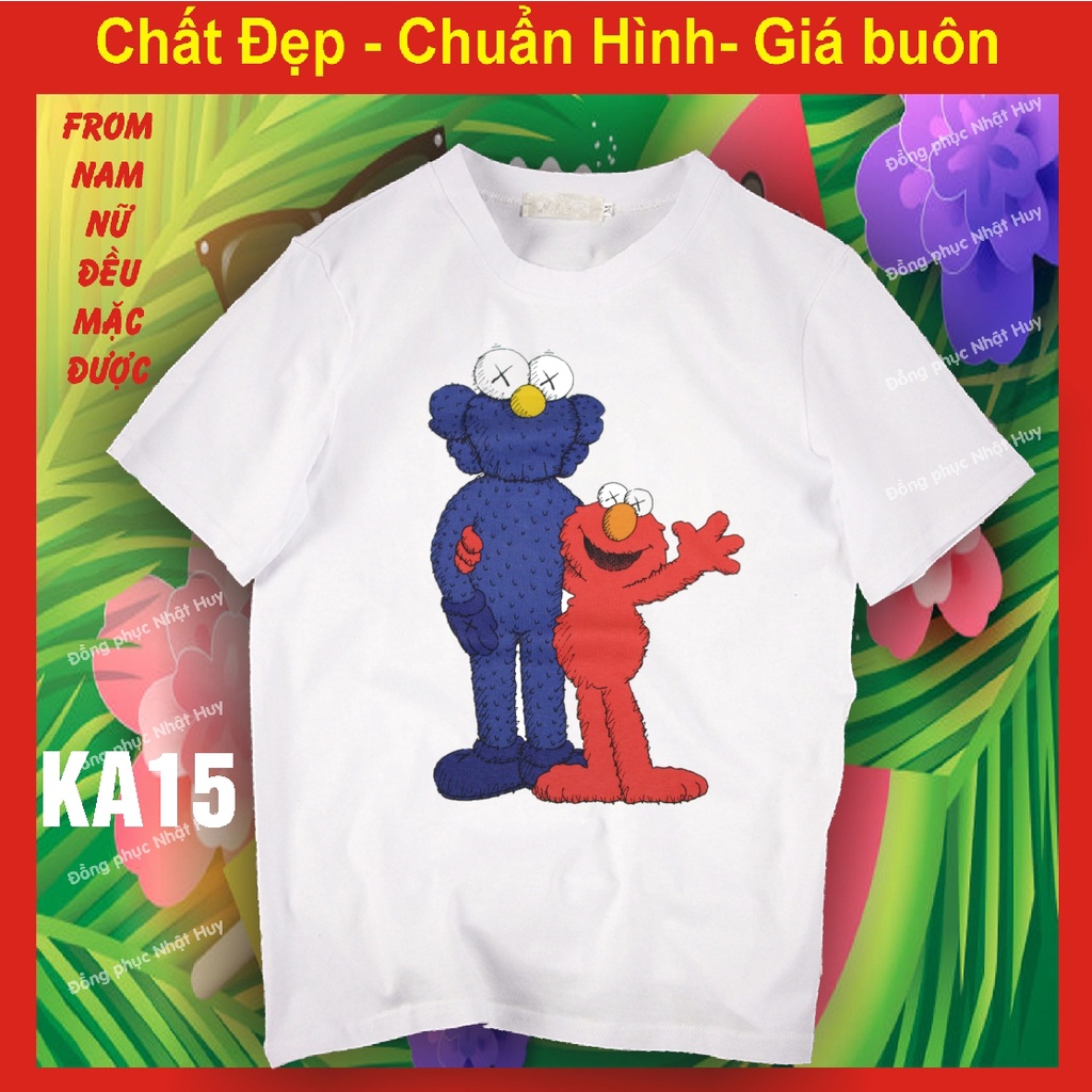 (đủ size - mịn.xịn.thơm - bao đổi trả) áo kaws KA15 áo thun kaws