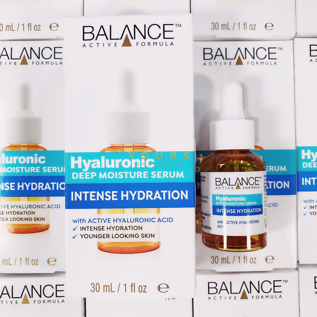 [Đại Lý Chính Thức] Serum Cấp Nước Dưỡng Ẩm Chuyên Sâu Balance Active Formula Hyaluronic Acid Intense Hydration 30ml