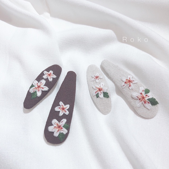 KẸP THÊU HOA MẬN