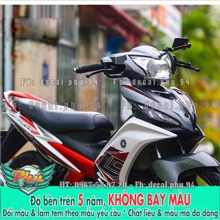 Tem rời ex 2011-2014 lc trắng xám đỏ -1