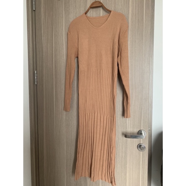 Đầm len si tuyển, váy len 2hand