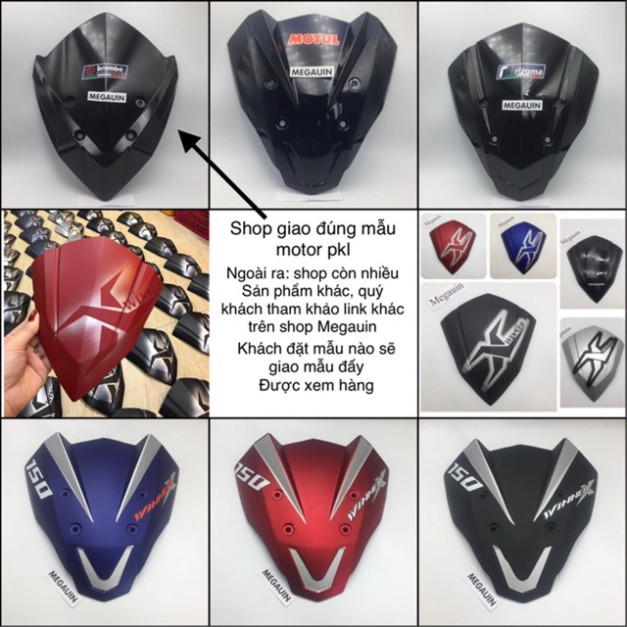 Ốp đầu Mào  Winner X kiểu Motor Phân khối lớn nhiều mẫu